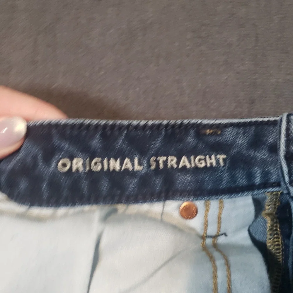 American Eagle Original Straight Jeans Mens 32x32 Blue AirFlex+ Denim